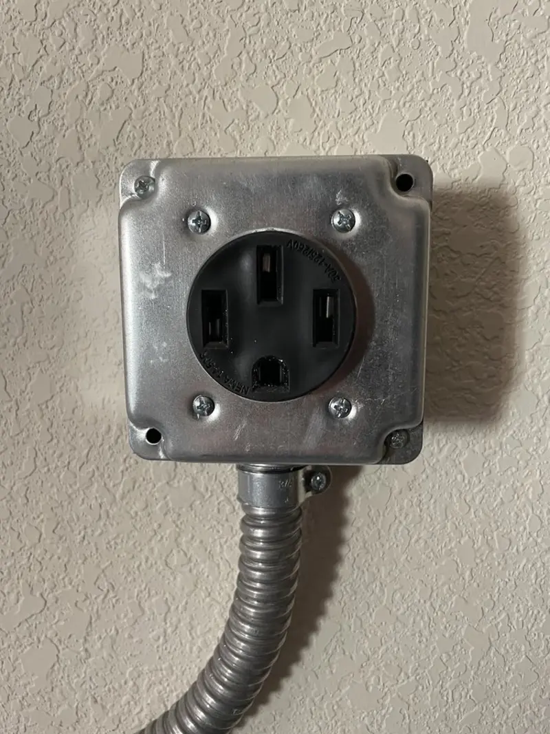 NEMA 14-50 outlet installed for Electrical Panel Upgrade in West Caldwell
